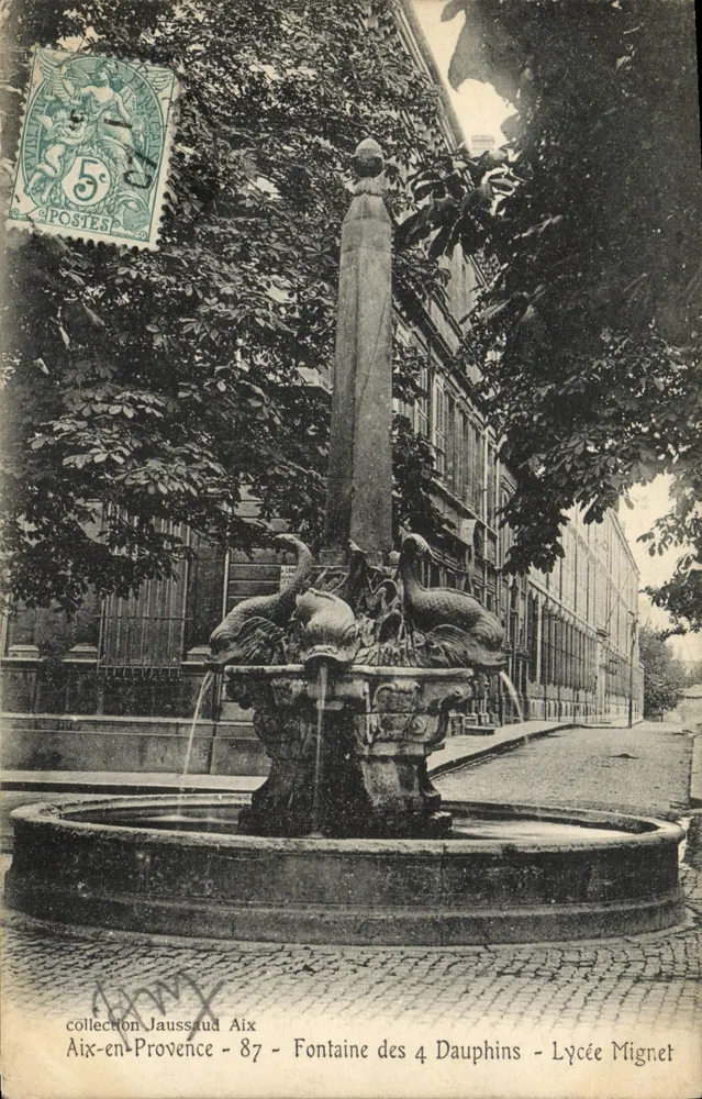 Brunnen der vier Delfine — Aix-en-Provence — Sammlung Jaussaud - 87 - Vorderseite