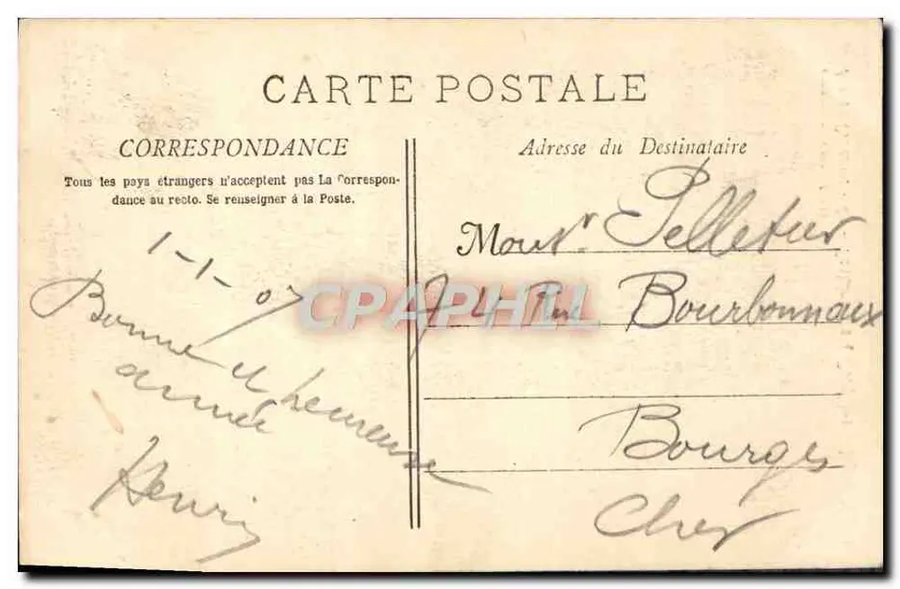 Brunnen der vier Delfine — Aix-en-Provence — Sammlung Jaussaud - 87 - Rückseite