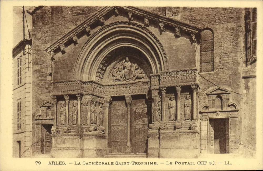 Arles — Kathedrale Saint-Trophime — Der Portal (12. Jahrhundert) — LL. - Vorderseite