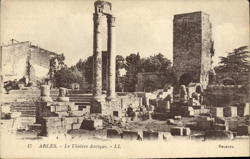 Arles - A Vista Antiga do Teatro — Selecta, n° 17 - Frente