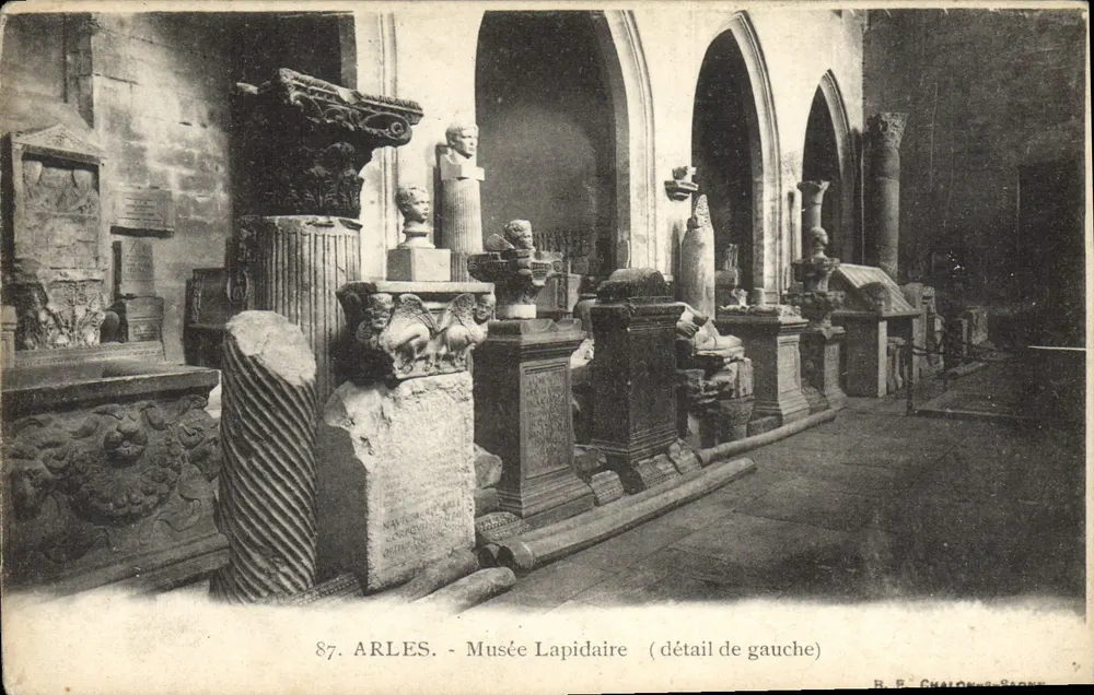 Arles - Museu Lapidaire (detalhe da esquerda) — B. F. Chalons-Sagone, n°87 - Frente