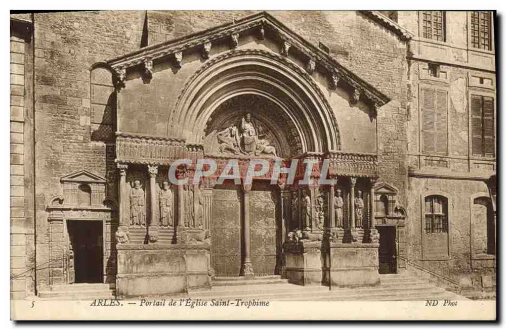 Arles — Portal der Kirche Saint-Trophime — ND Fotografie - Vorderseite