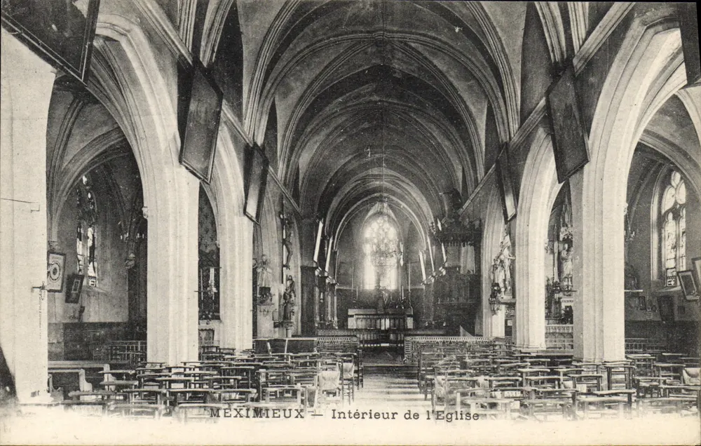 Méximieux — Inwendige kerk — Uitgever onbekend - Voorkant