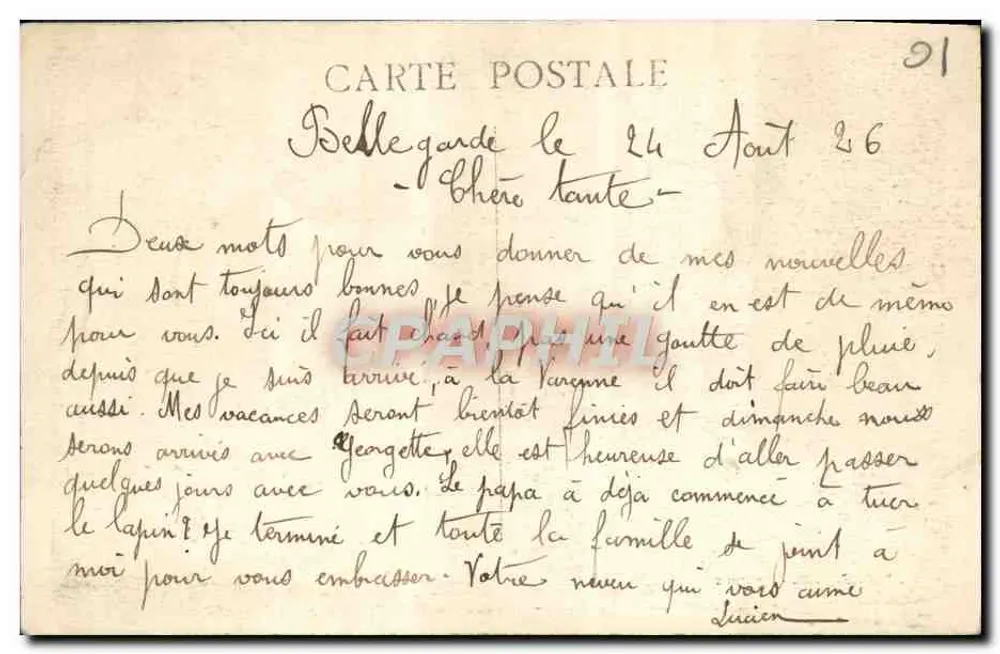 Bellegarde (Ain) — Der Staudamm — Die Brücke von Lucey und Bellegarde — unbekannter Verlag - Rückseite