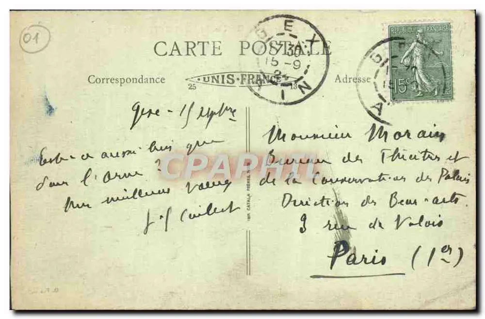 Gex e o Mont de Mourex — vista geral — editor desconhecido, n° 120 - Verso