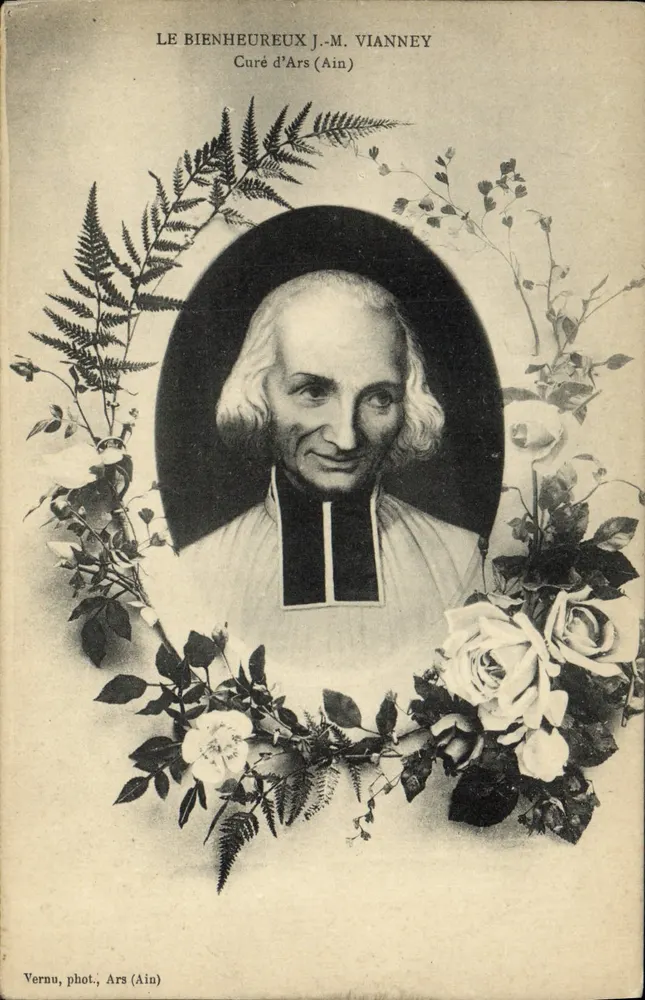 O Bem-aventurado J.-M. Vianney — Curé d'Ars (Ain) — Vernu, fot. Ars (Ain) - Frente