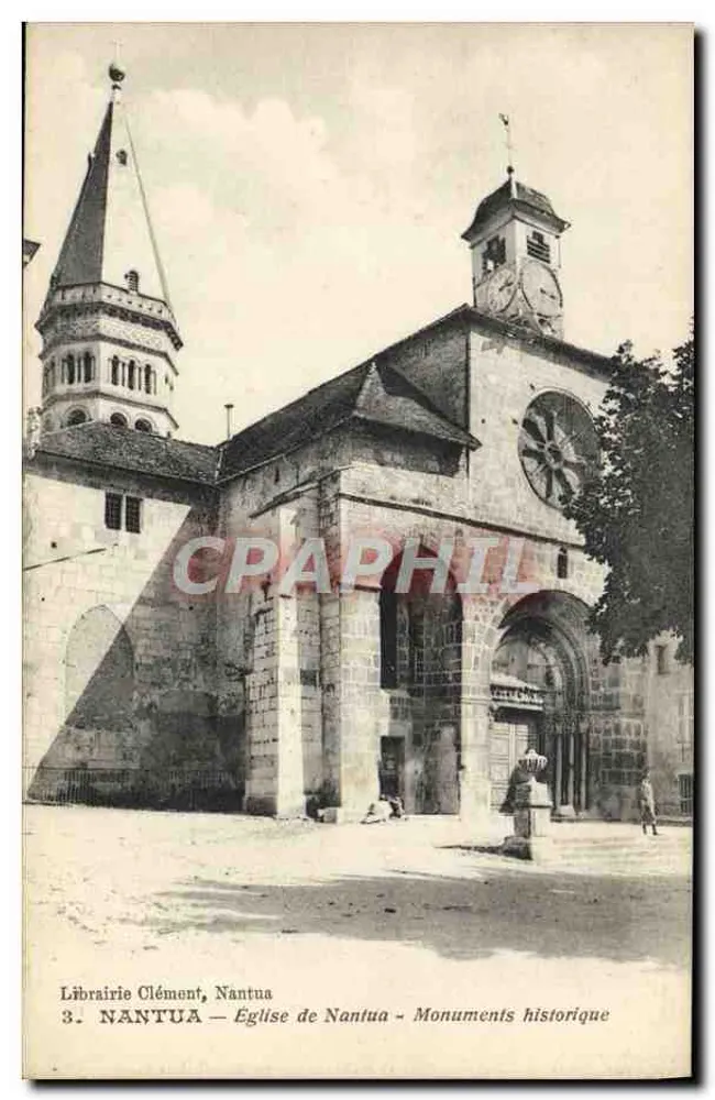 Nantua — Kirche von Nantua - Historisches Denkmal — Librairie Clément, Nantua, n°3 - Vorderseite