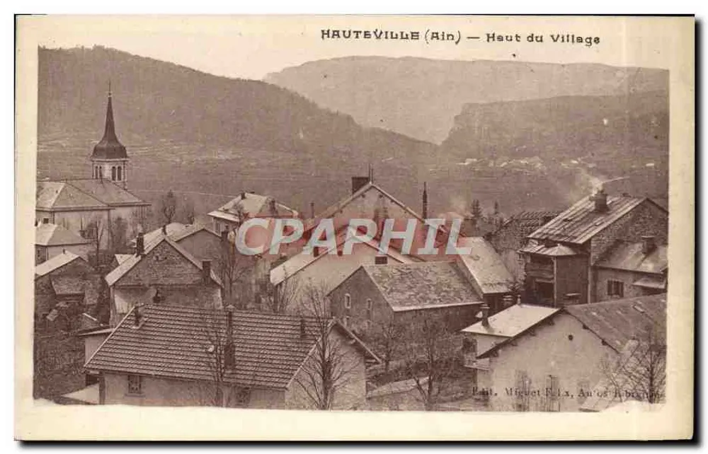 Hauteville (Ain) — Oben im Dorf — Verleger: Agut & Librairie - Vorderseite