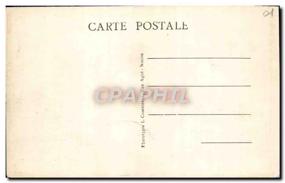 Hauteville (Ain) — Oben im Dorf — Verleger: Agut & Librairie - Rückseite
