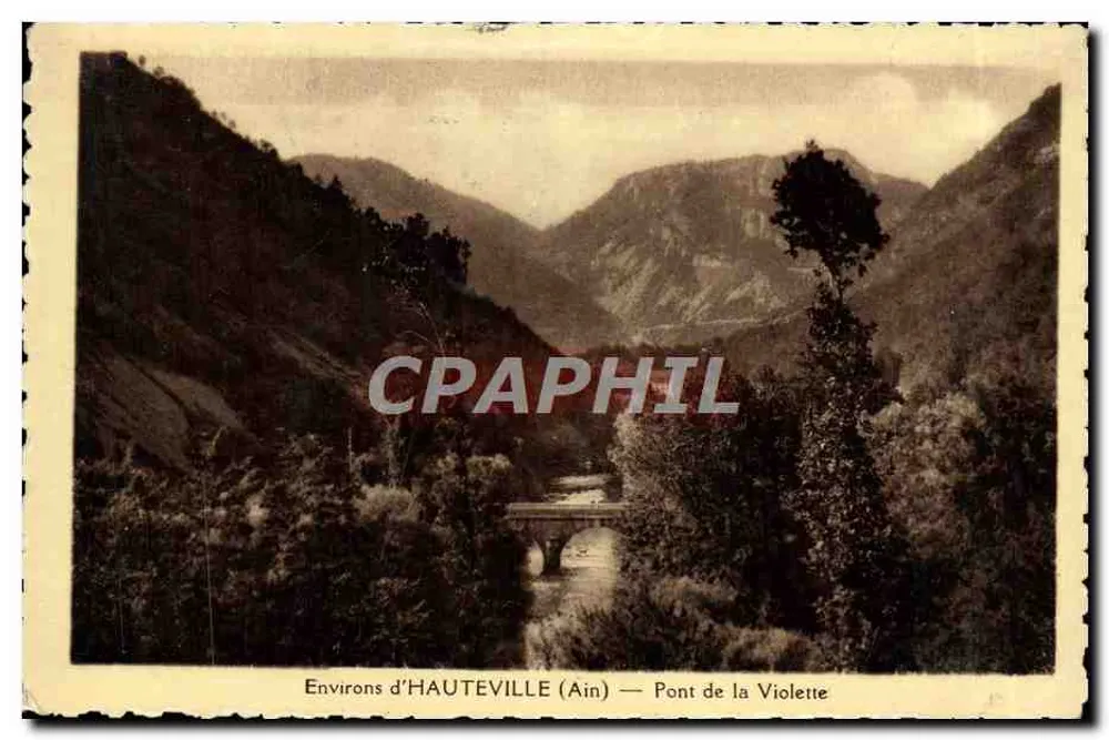 Arredores de HAUTEVILLE (Ain) — Ponte da Violette - Frente