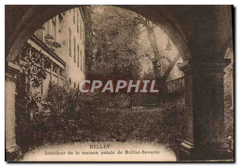 Belley — Innenraum des Gebäudes der Geburtstätte von Brillat-Savarin — Verleger Montbarnou, Belley - Vorderseite