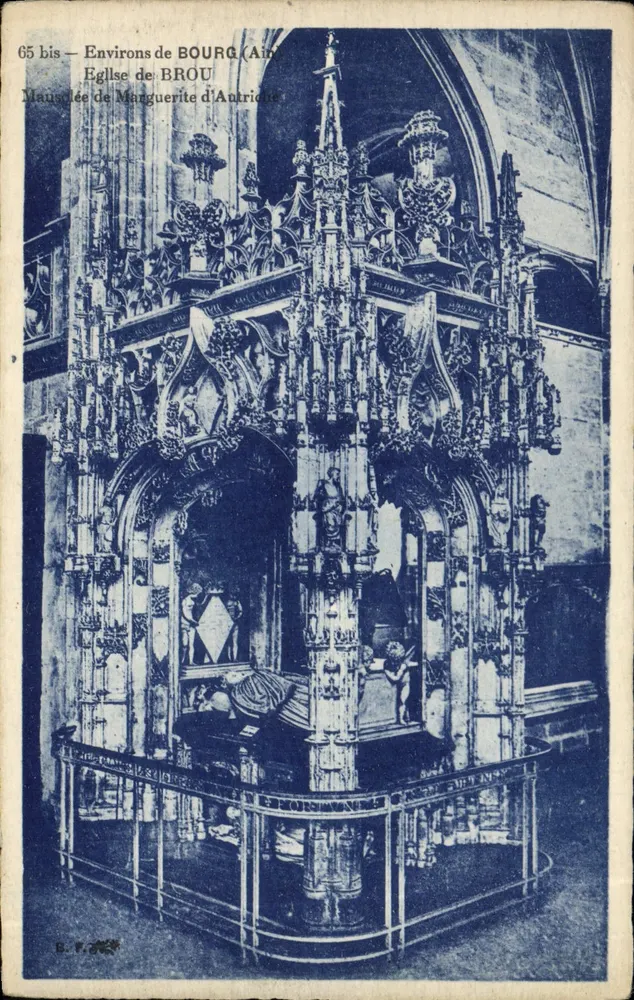 Mausoleum von Marguerite d'Antrichet — Kirche von Brou (Ain) — Verlag B.V. n° 65 bis - Vorderseite
