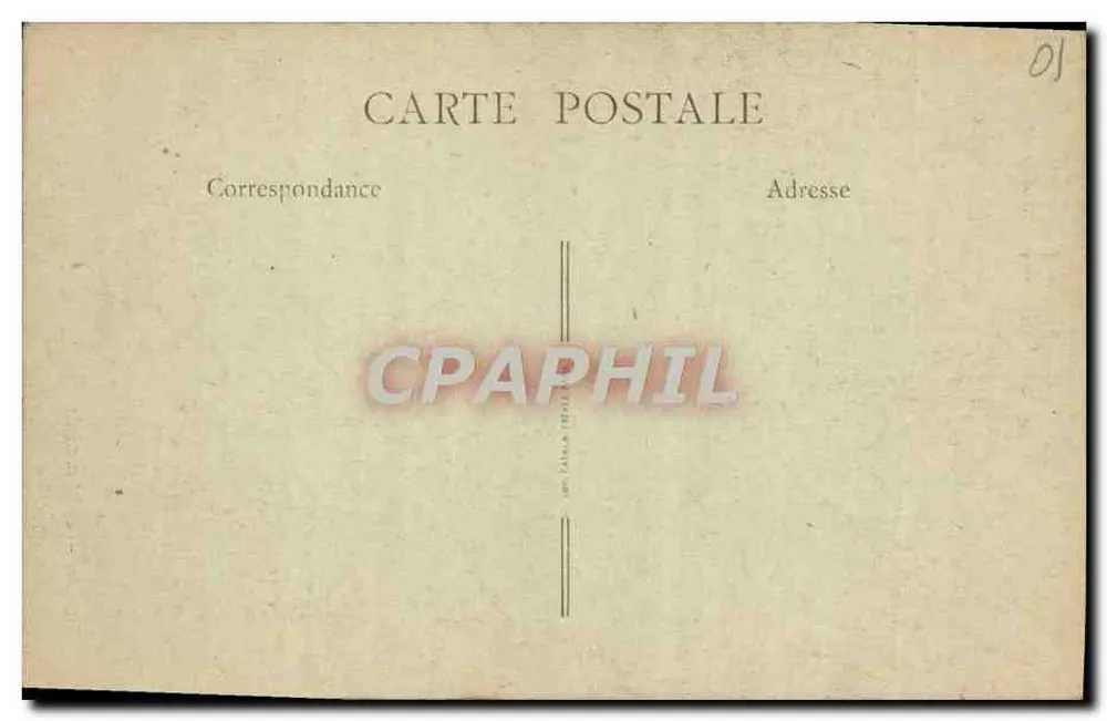 Arredores de Bellegarde — Passarela de Arlod — Ed. Carrier, série B. 6. 52 - Verso