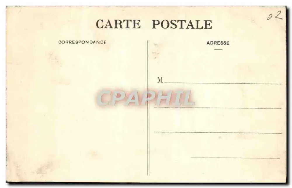 Castelo de la Motte — Allemant (Aisne) — Cliché Hardy - Verso