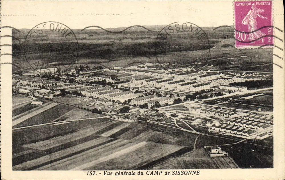 Camp de Sissonne — Vista geral — Edição Dutre Sissonne n°157 - Frente