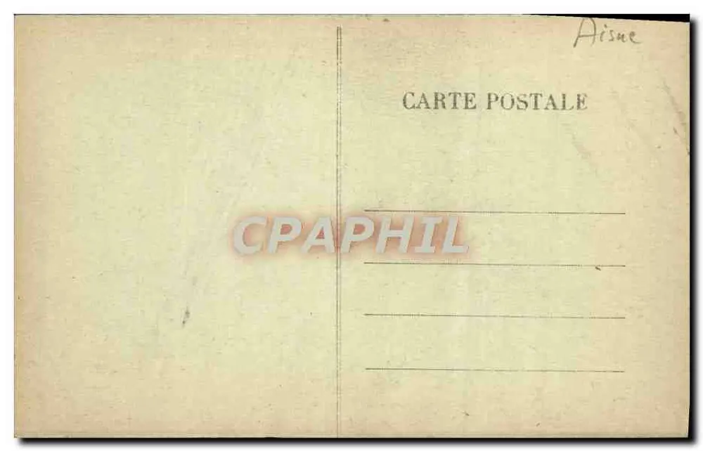 La Ferté-Milon (Aisne) — Ruínas do Velho Castelo — Editor: E. Becfort d'Upluis - Verso