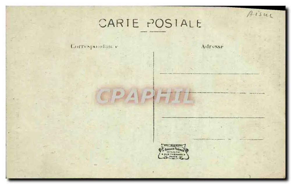 La Ferté-Milon — Altes Schloss, Königsturm — Verlag Grasset Frères, Paris - Rückseite