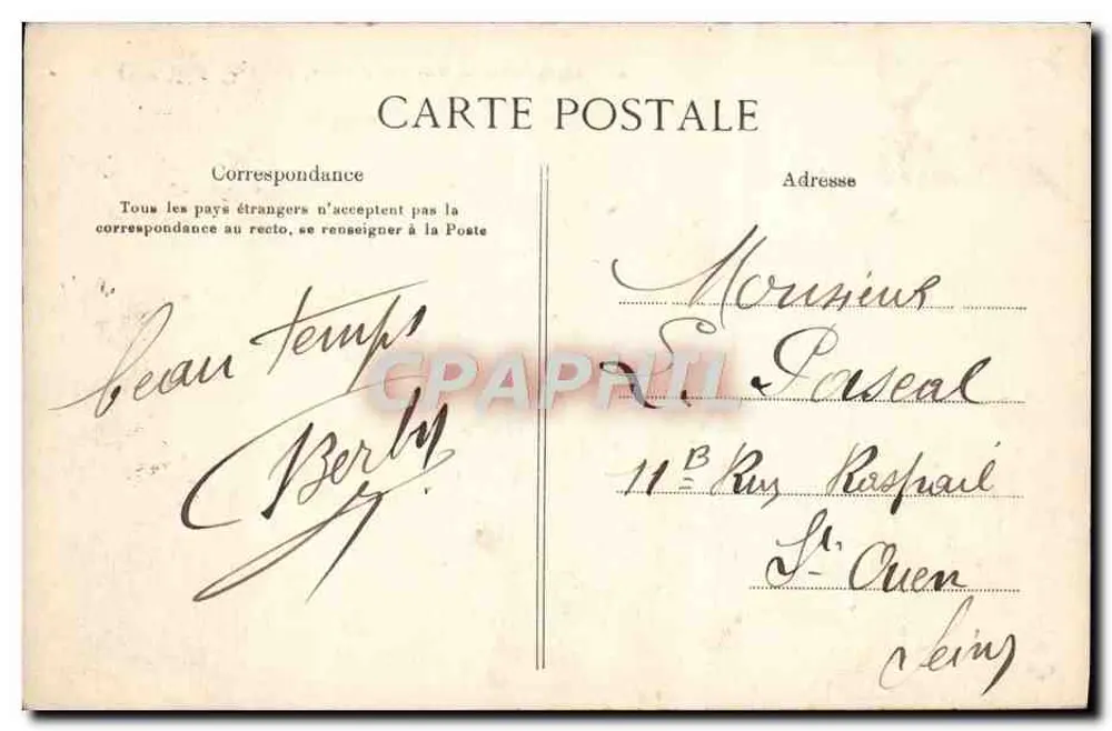 Soissons — Vista sobre el Aisne, tomada desde el Mail — E. L. D. - Reverso
