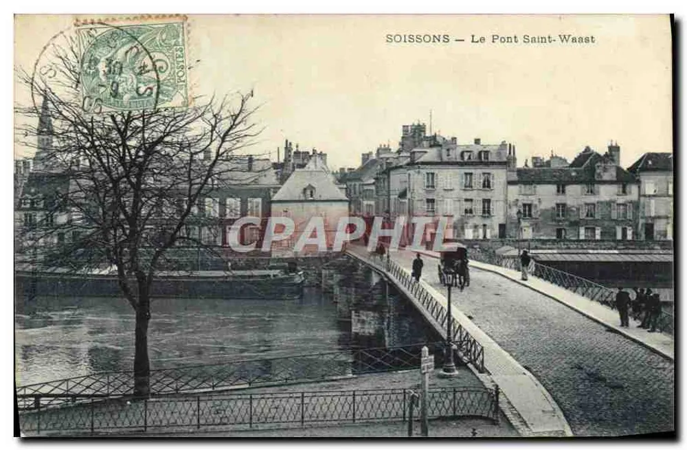 Soissons — O Ponte Saint-Waast — editor não visível - Frente