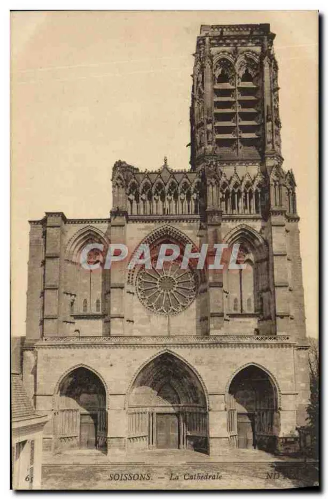 Soissons — A Catedral — ND PAX - Frente