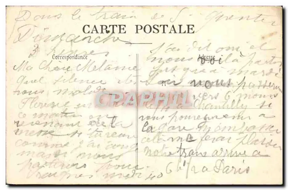 St-Quentin — Hotel de Ville — P. D. - Verso