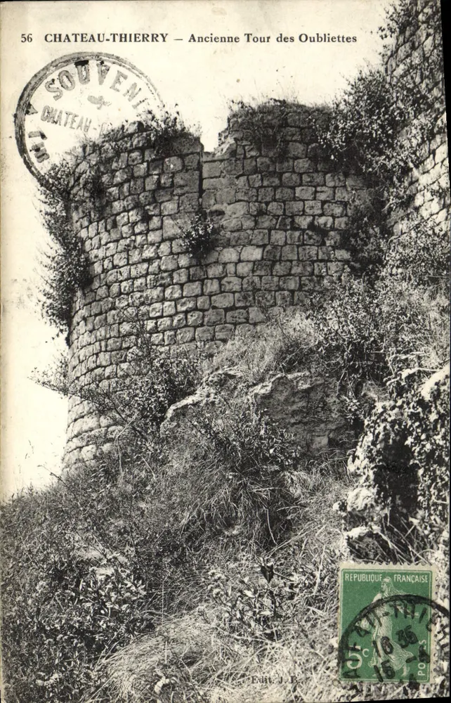 Château-Thierry — Alte Kellermauer — Erinnerung - Vorderseite