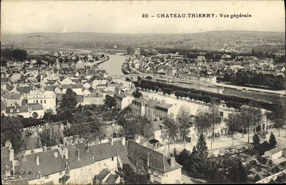 Castelo-Thierry — Vista geral — Edit. J. B. - Frente