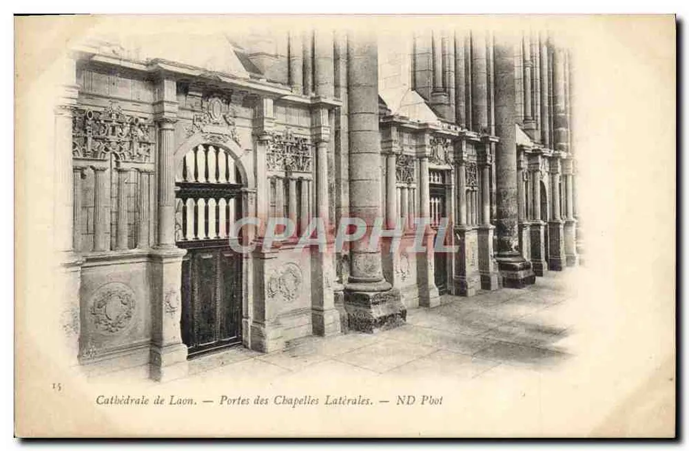 Kathedrale von Laon — Türen der Seitenkapellen — ND Pbot - Vorderseite