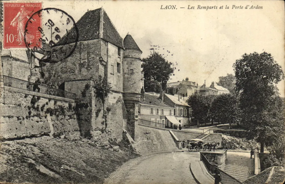 Laon — Die Mauern und das Tor von Ardon — Verlag unbekannt - Vorderseite