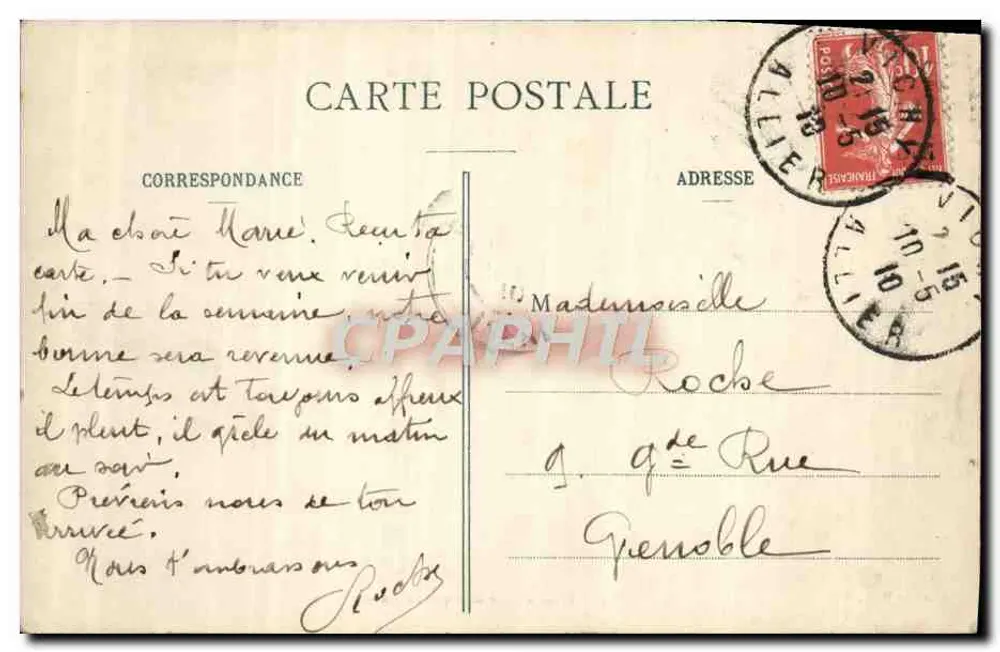 Vichy — Musiksaal des Casinos — Verleger P. B., Vichy - Rückseite