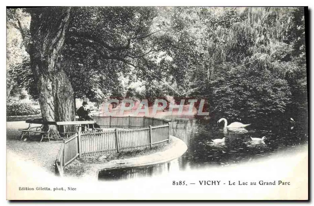 Vichy - Der See im Grand Park — Giletta Edition, Foto von Nice, n° 8285 - Vorderseite