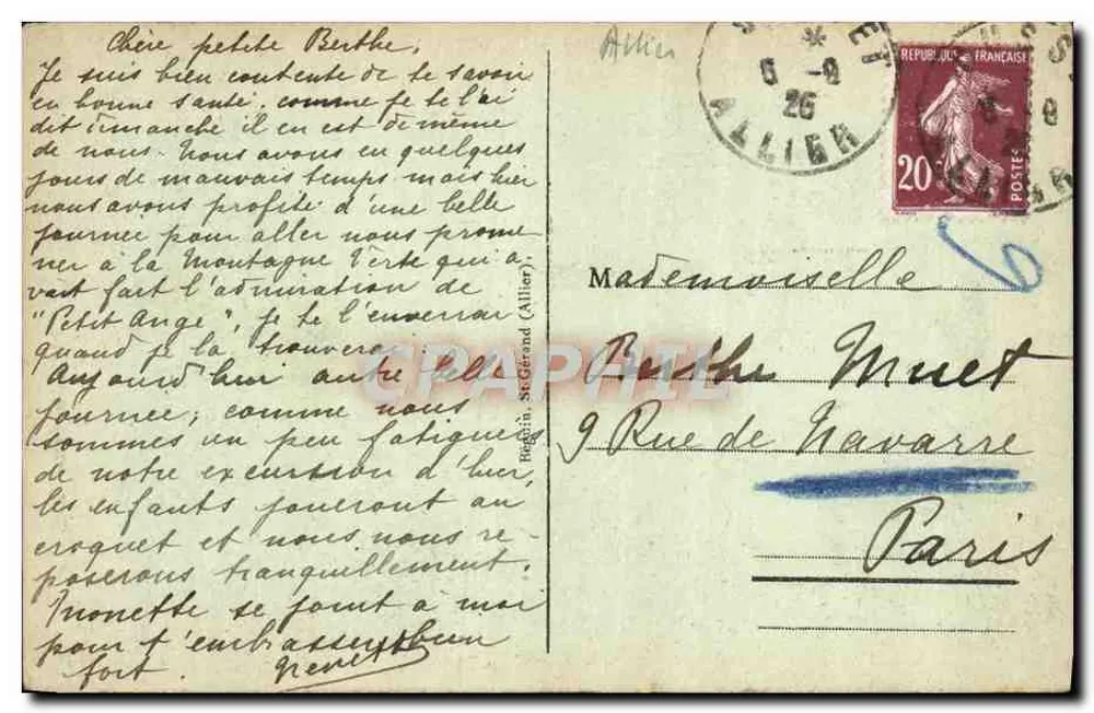 Umgebung von Vieby - Die Jolan-Tal bei Maloquaux — CUSSET, Nr. 576 - Rückseite