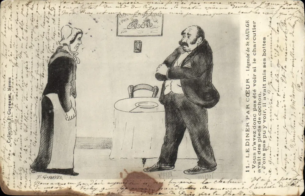 Das Herz des Abends — Legende von St-Sauige — F. Guyonier - Vorderseite