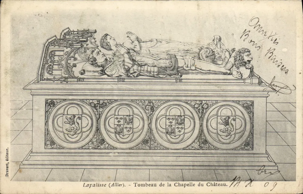 Lapalisse (Allier) — Grab der Kapelle des Schlosses — Dravert, Verleger - Vorderseite