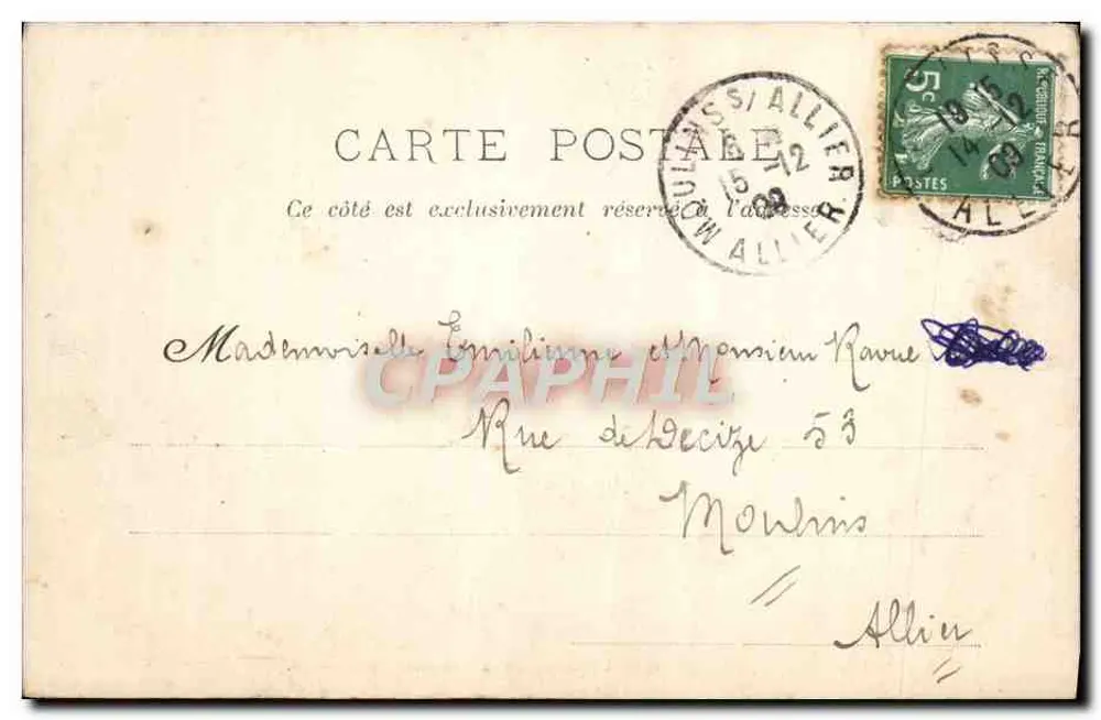 Lapalisse (Allier) — Grab der Kapelle des Schlosses — Dravert, Verleger - Rückseite