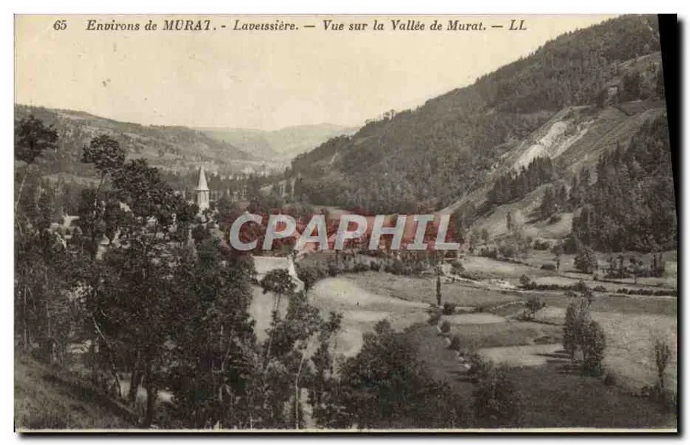 Umgebung von MURAT - Lavetssière - Blick auf die Murat-Tal — LL - Vorderseite