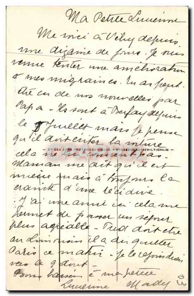 Vichy - Park der Celestins und Terrasse der Orangerie — Verlag APC, Nr. 46 - Rückseite