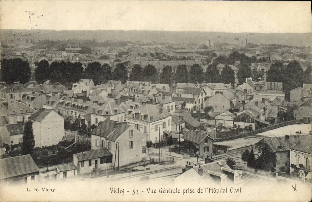Vichy - 53 - Allgemeine Ansicht vom Zivilspital aus — L. R. Vichy - Vorderseite