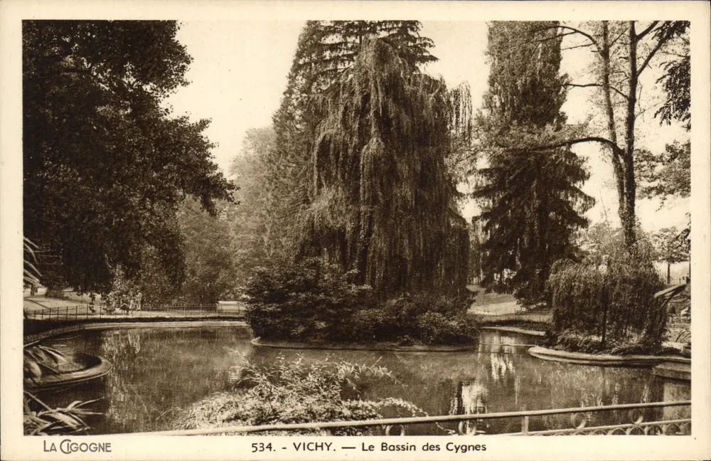 Vichy — Der Schwanenteich — La Cigogne, n° 534 - Vorderseite