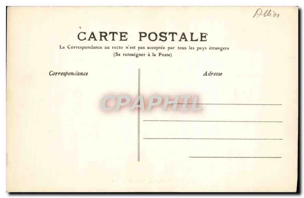 Vichy — Casino, Saal der Feiern — CVC - Rückseite