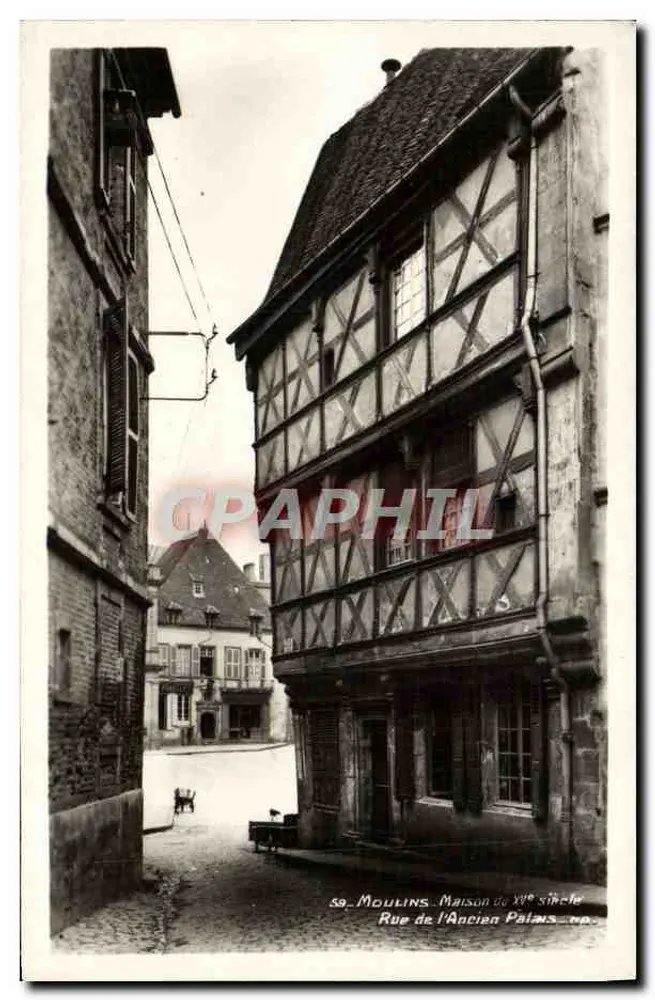 Moulins - Haus aus dem 17. Jahrhundert - Rue de l'Ancien Palais, n° 49 - Vorderseite