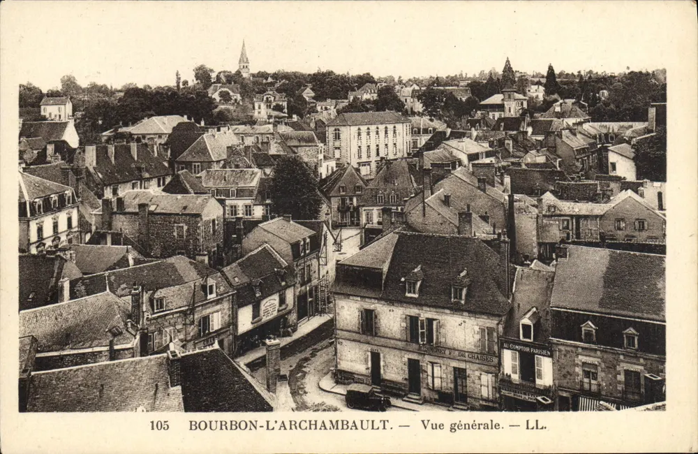 Bourbon-l'Archambault — Vista geral — LL. - Frente