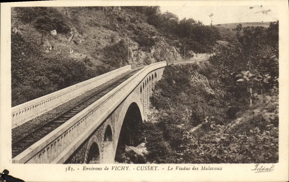 Umgebung von VICHY - CUSSET - Der Viaduc des Malavaux — Ideal, n° 583 - Vorderseite