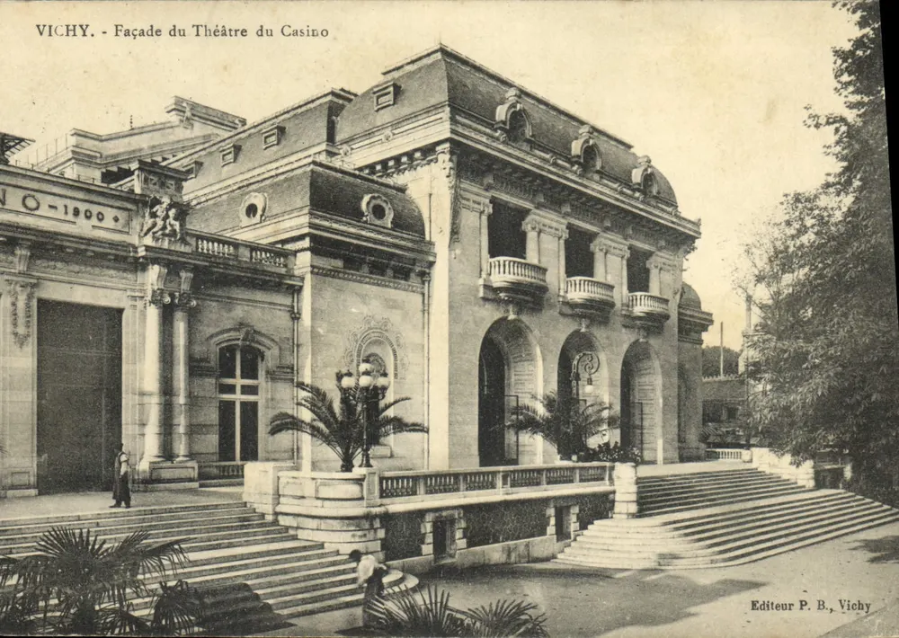 Vichy - Fassade des Casino-Theaters — Verlag P. B., Vichy, Nr. 1900 - Vorderseite