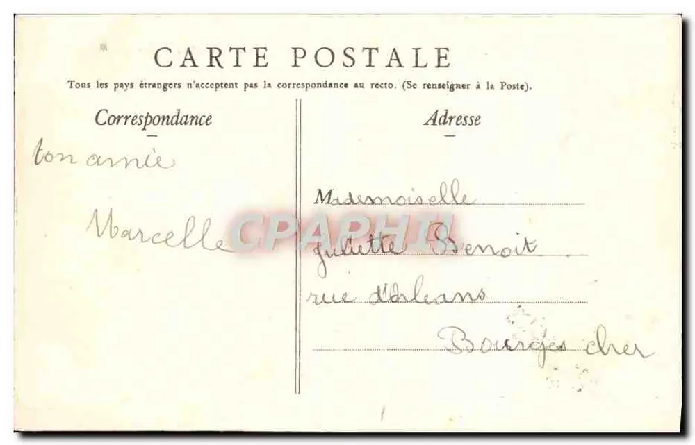 Vichy — Zivildiensthospital — Allgemeiner Blick — Edition des Galeries Parisiennes - Rückseite