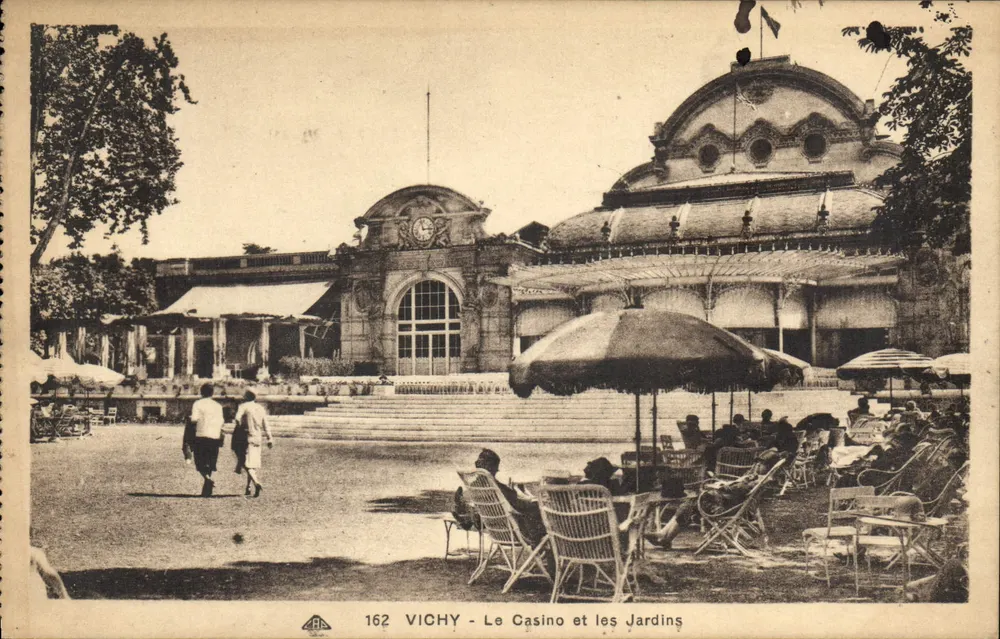 Vichy - Das Casino und die Gärten — Verlag A.P.A. Nr. 162 - Vorderseite