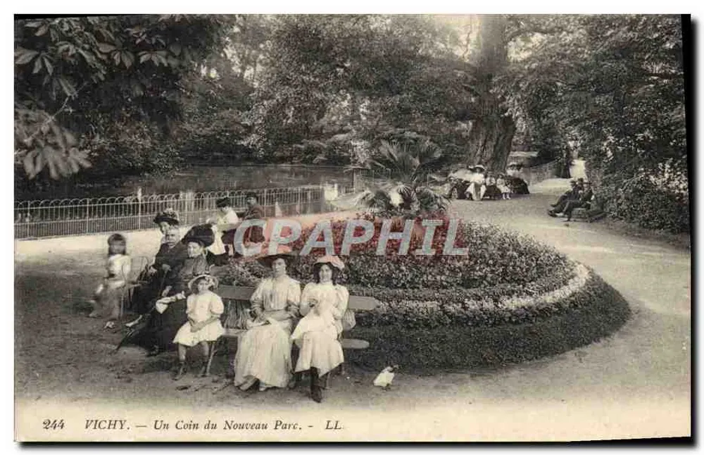Vichy — Ein Eckchen des neuen Parks — LL. n° 244 - Vorderseite
