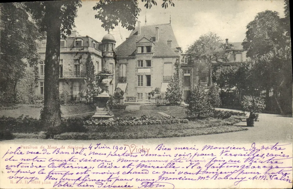 Paviljoen van Mevrouw de Sévigné — Vichy — R.J. D. 10181 - Voorkant