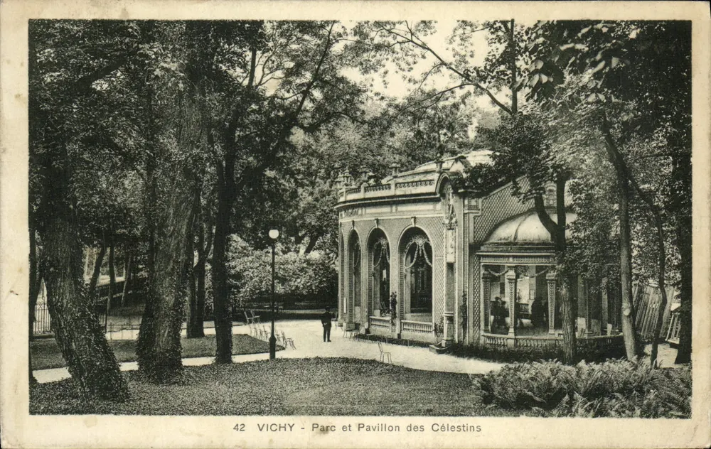 Vichy - Park en Pavillon der Celestinen — Ed. Librairie du Carillon Vichy, n°42 - Voorkant