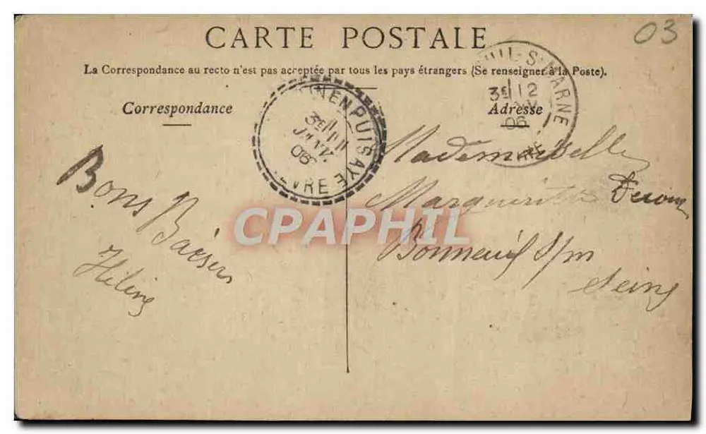 Vichy — Ansicht des Casino-Promenaden-Saals — Staerck Paris - Rückseite